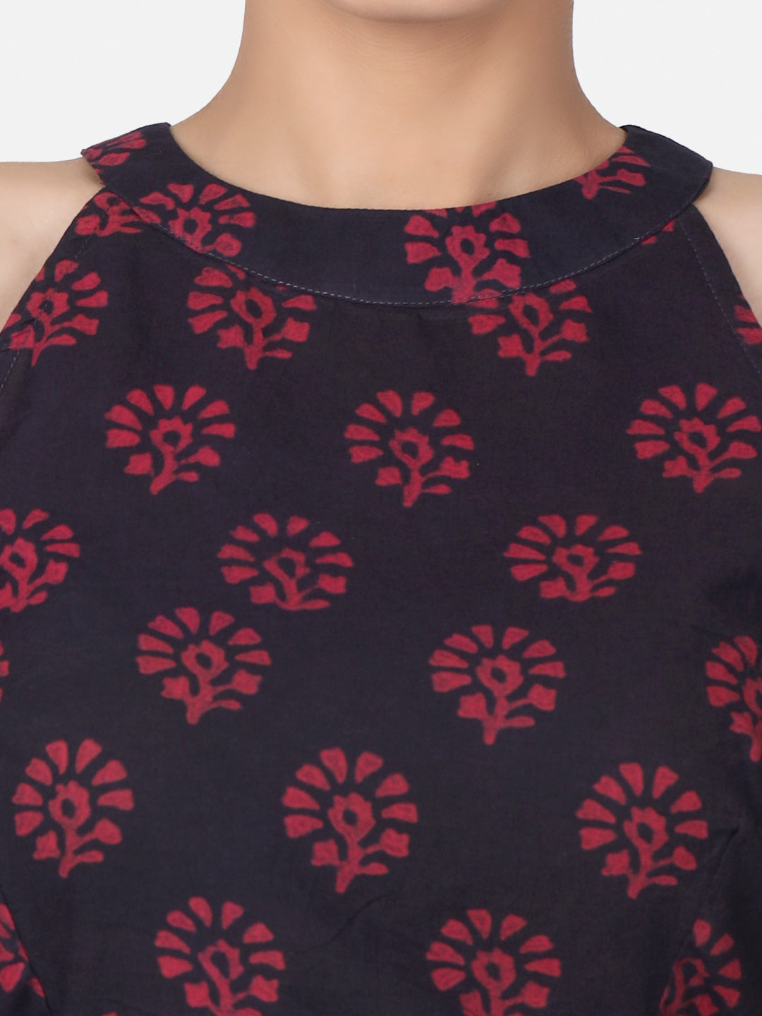 Halter Neck Cotton Blouse