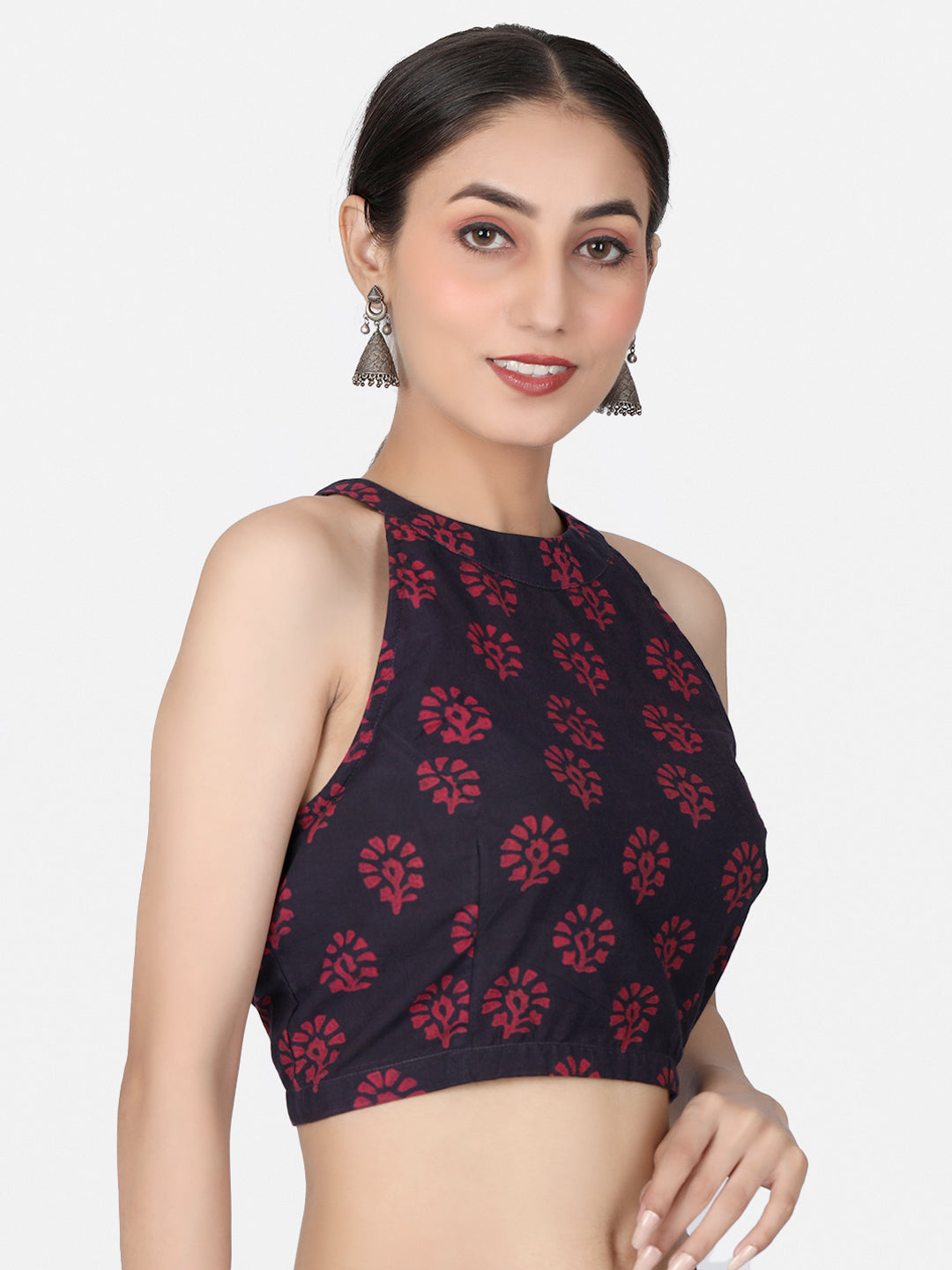 Halter Neck Cotton Blouse