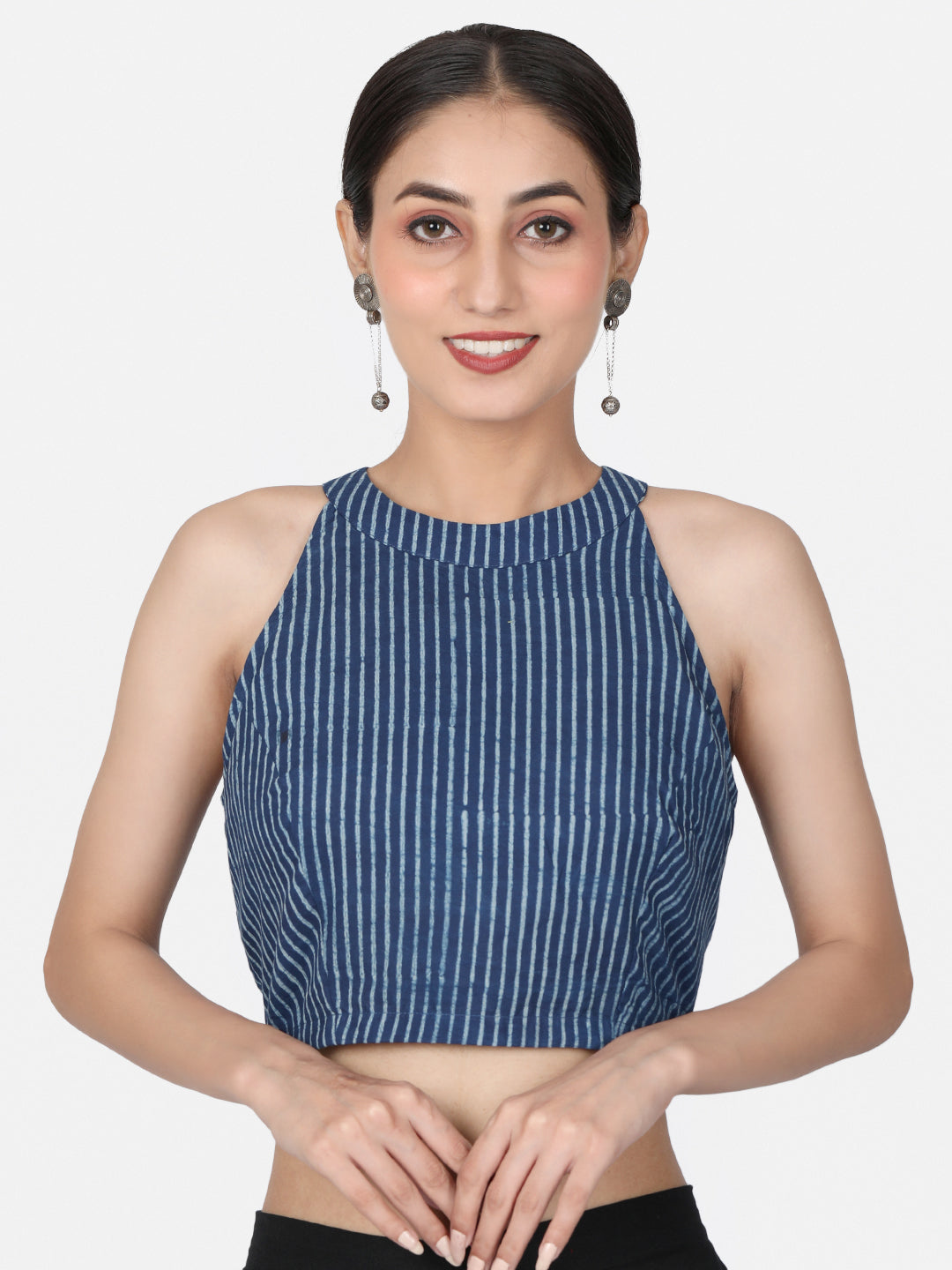 Halter Neck Cotton Blouse