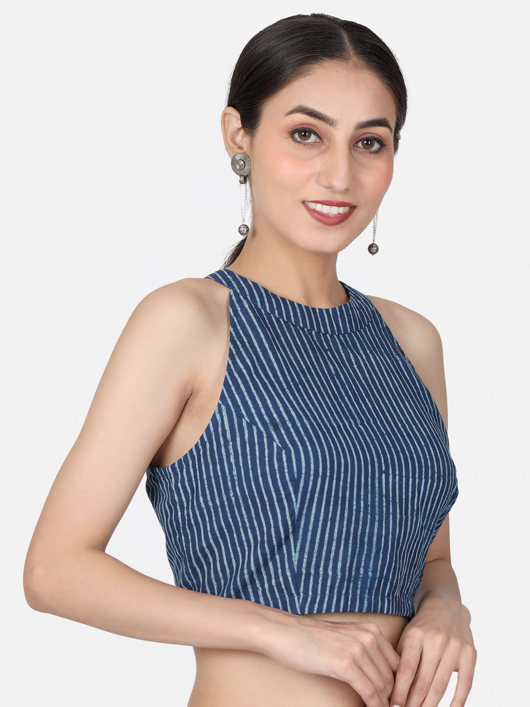 Halter Neck Cotton Blouse