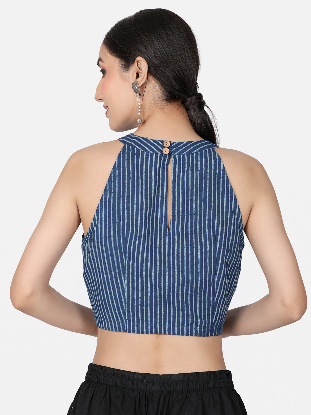 Halter Neck Cotton Blouse