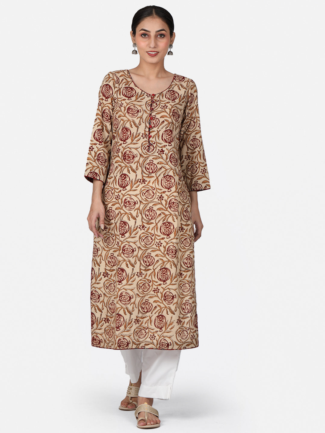 Anar Handblock Cotton Kurta