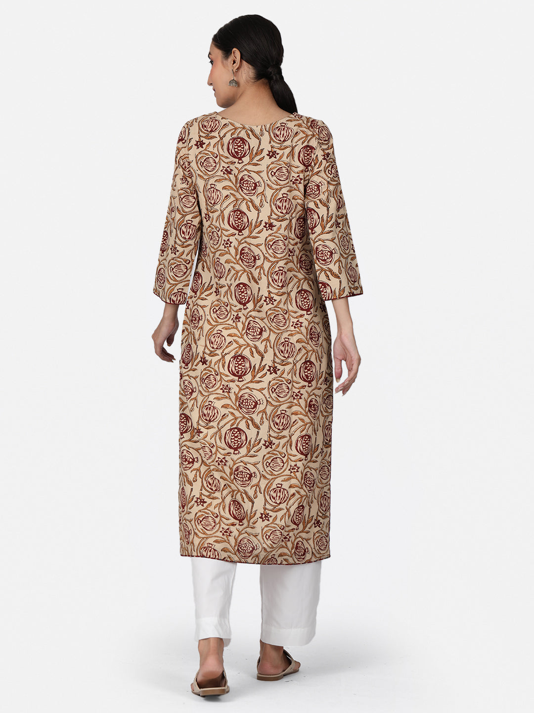 Anar Handblock Cotton Kurta