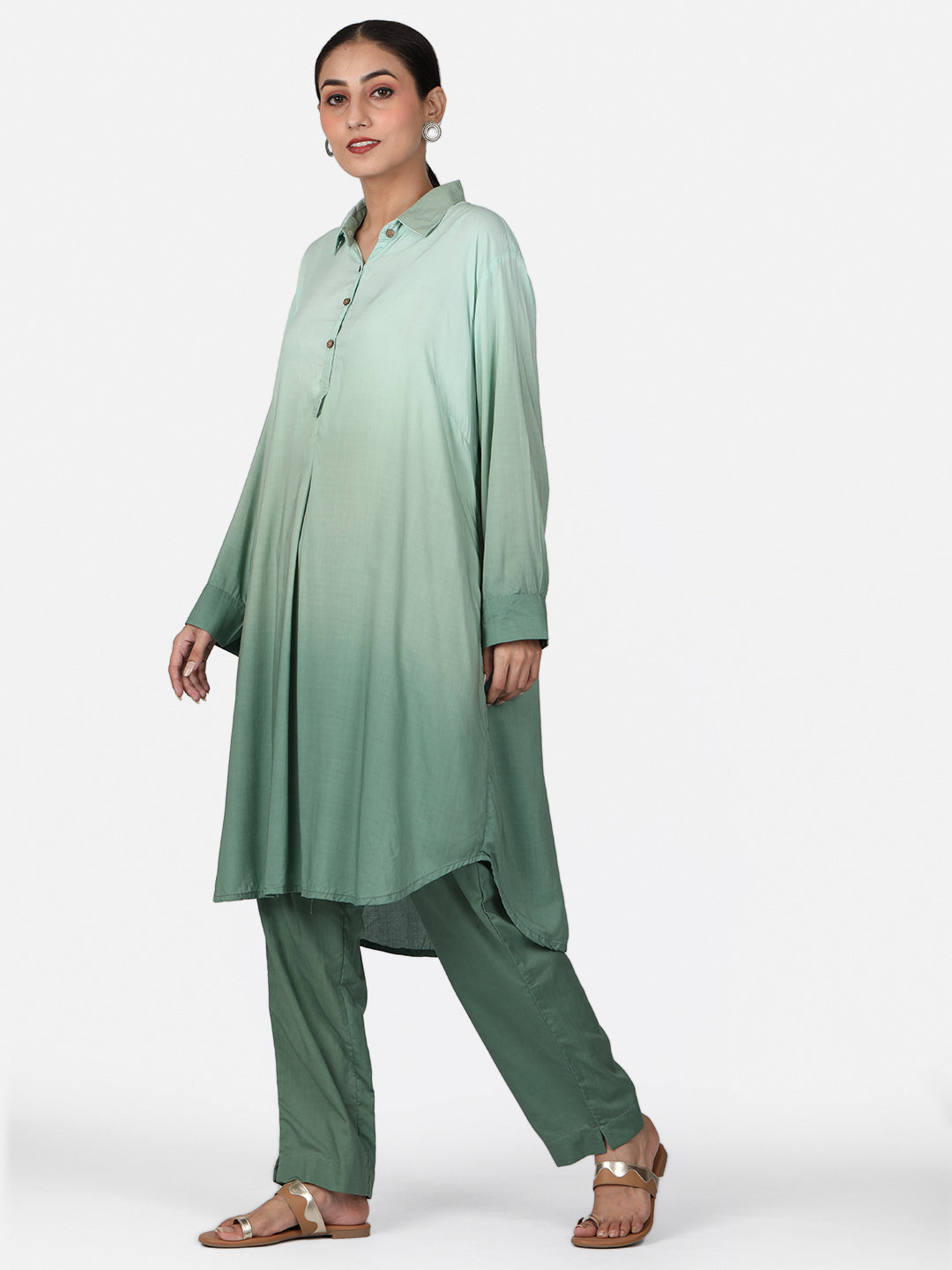 Ombre Pistachio Green Color