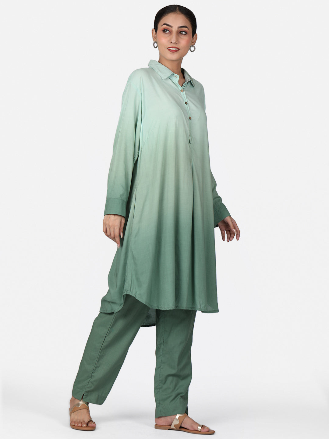 Ombre Pistachio Green Color