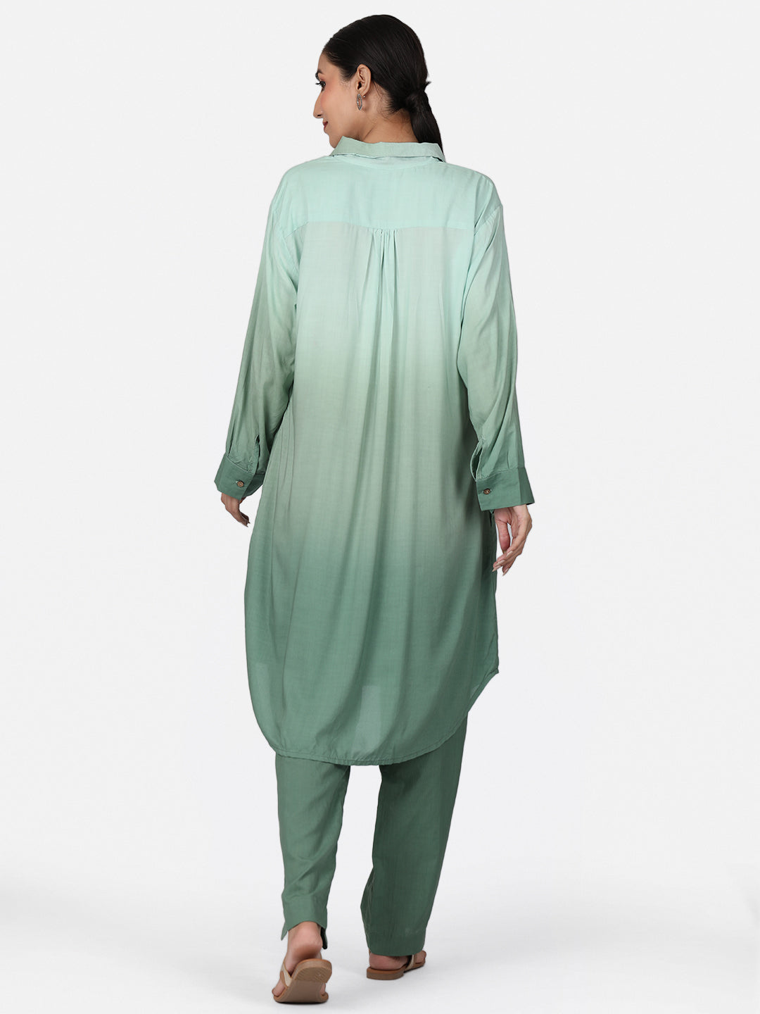 Ombre Pistachio Green Color