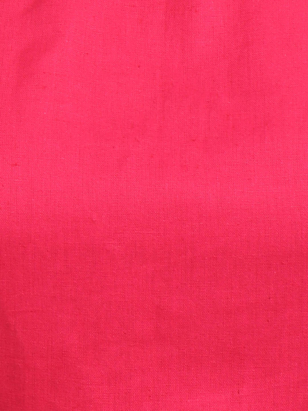 Women Solid Magenta Cotton Ready To Wear Non Padded Saree Blouse