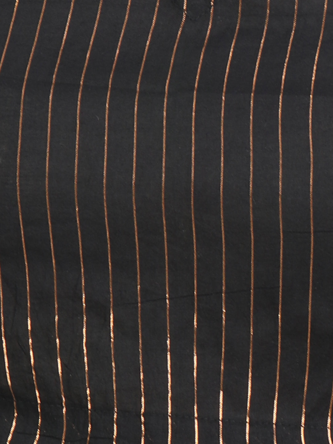 Black & Gold-toned Woven Saree Blouse