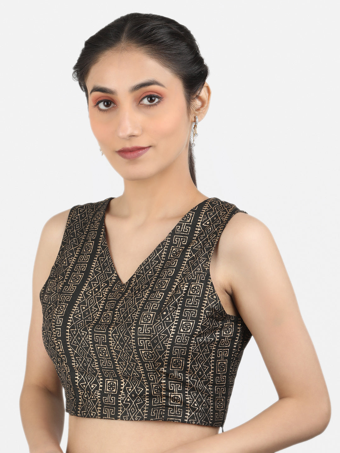 Black Art Silk Saree Blouse