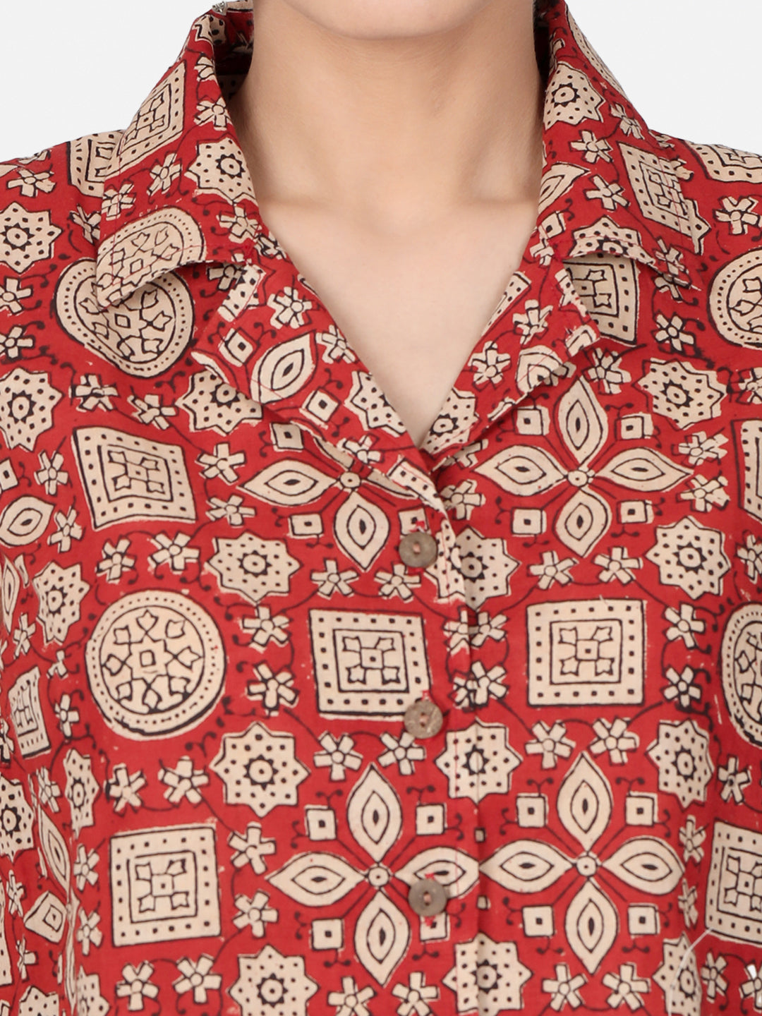 Ajrakh Cotton Crop Top