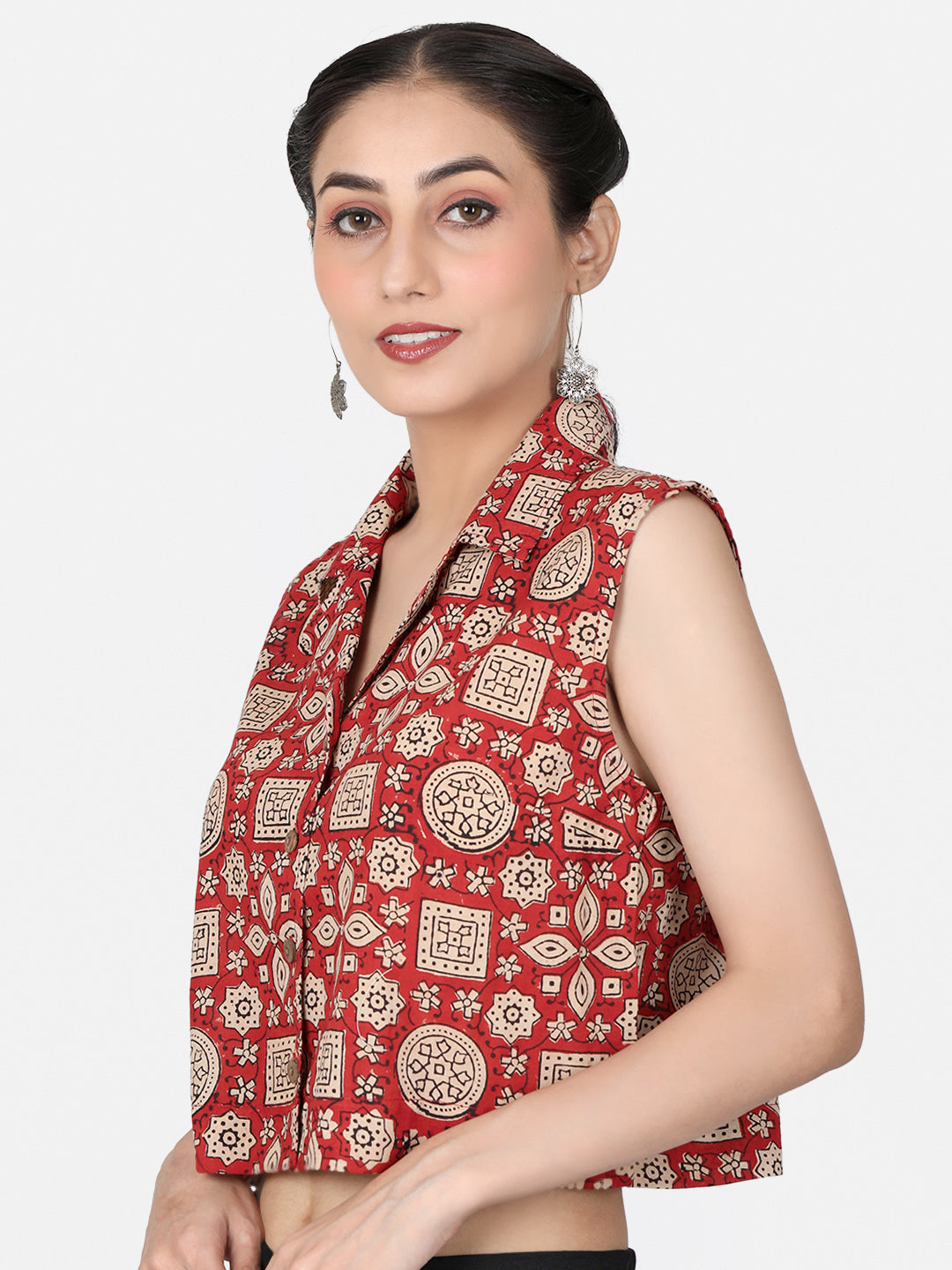 Ajrakh Cotton Crop Top