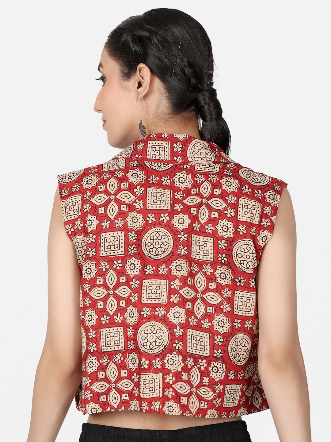 Ajrakh Cotton Crop Top