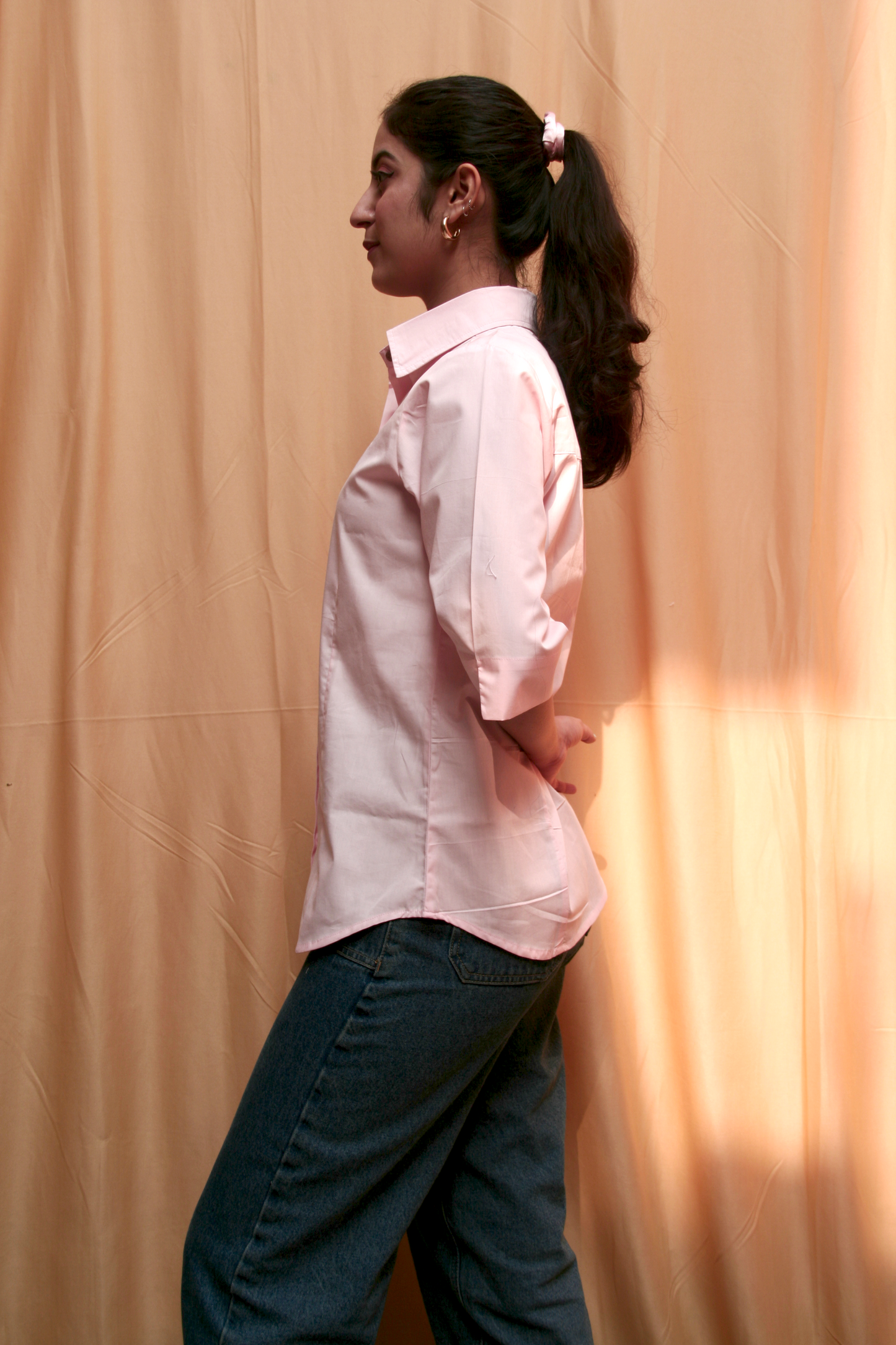 Baby Pink Cotton Shirt