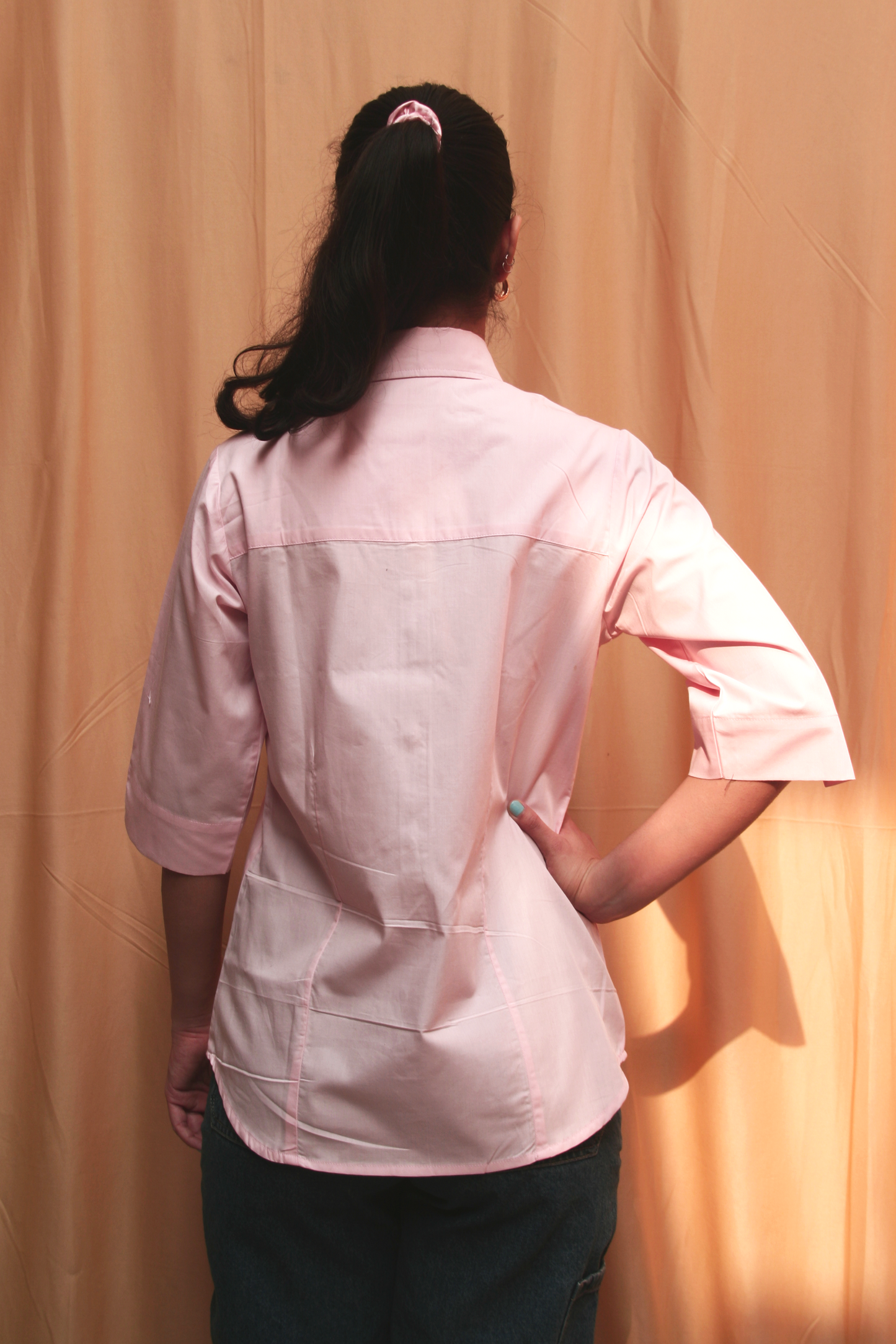 Baby Pink Cotton Shirt