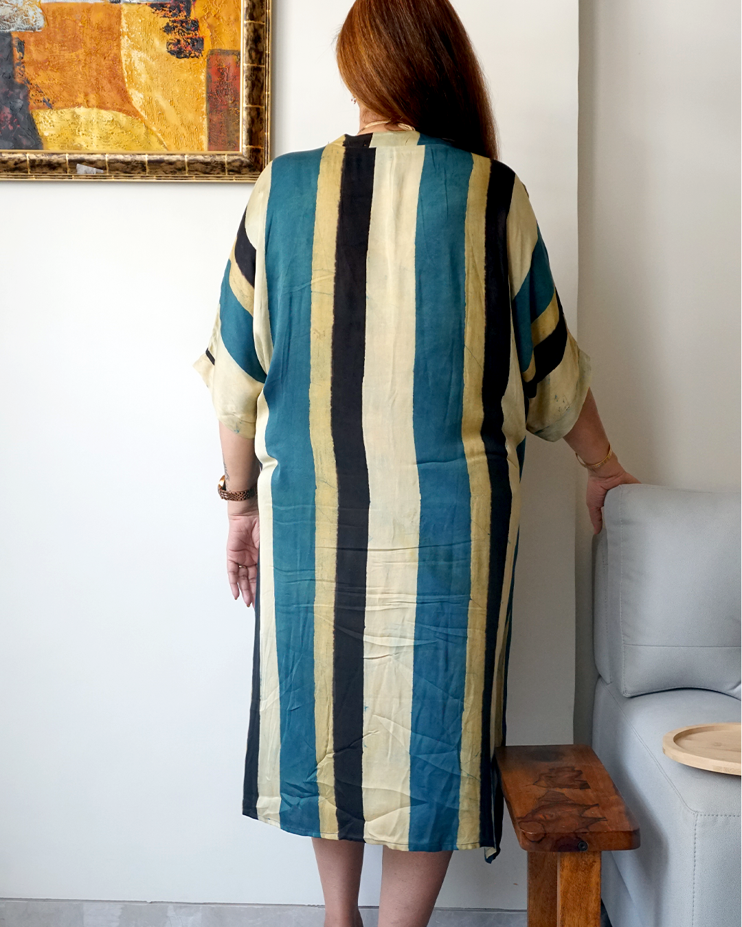 Striped Modal Kaftan
