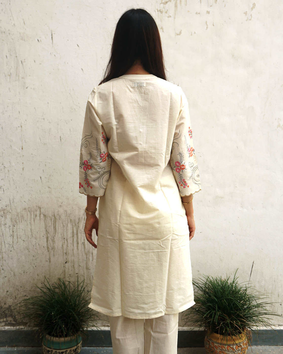 Pink Floral Cotton Cambric Co-ord Set
