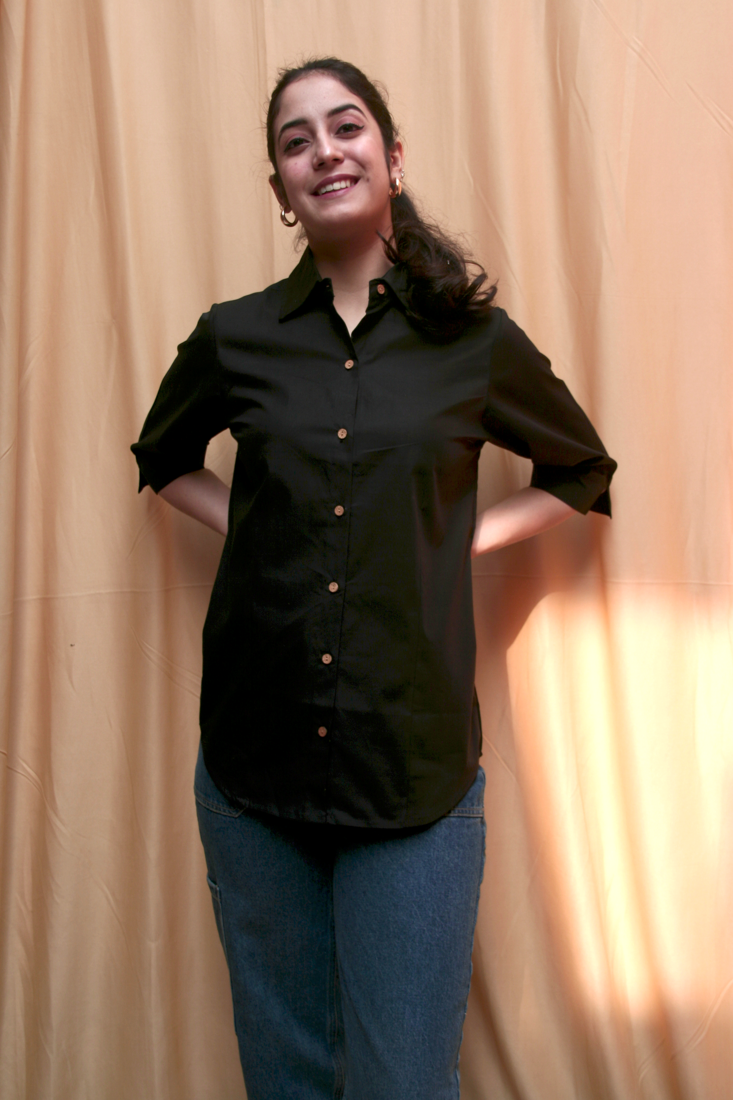 Black Cotton Shirt