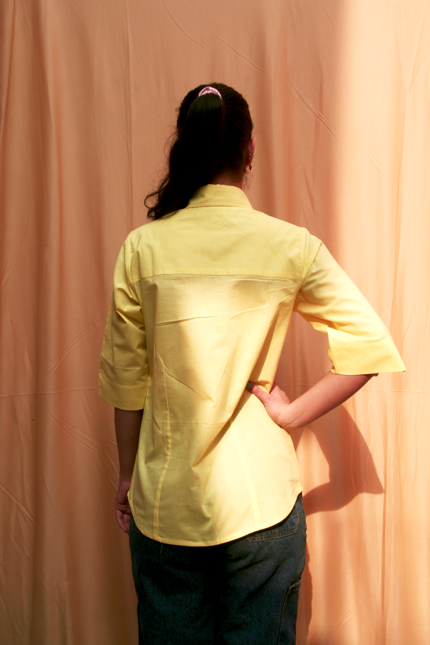 Lemon Yellow Cotton Shirt