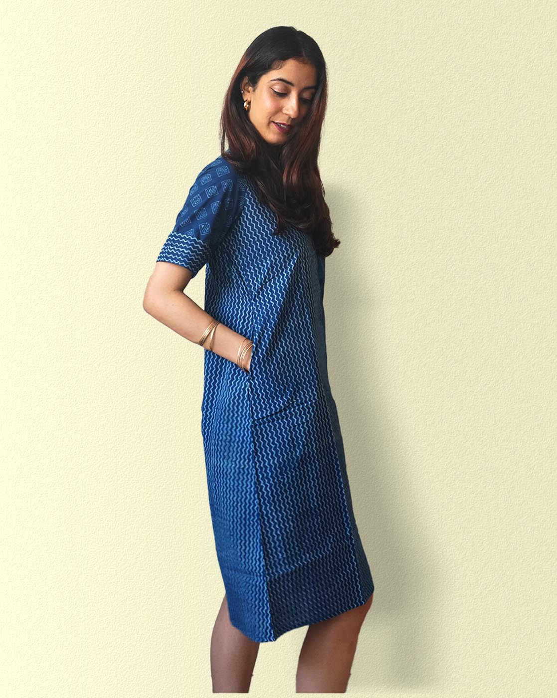 Akola Handblock Dress