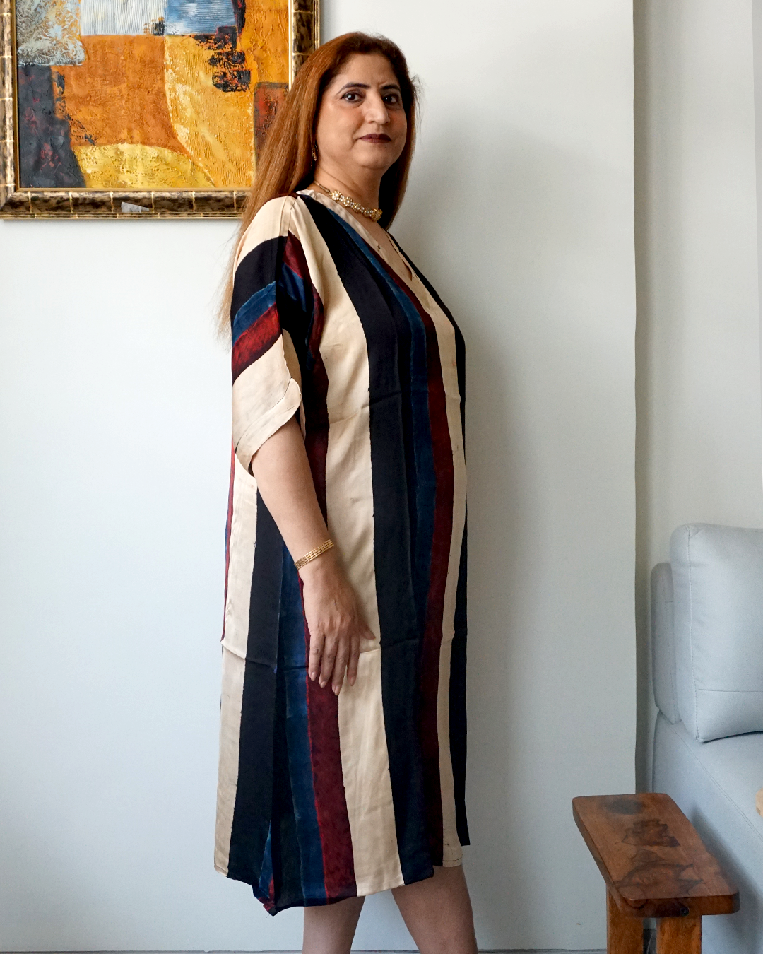 Striped Modal Kaftan