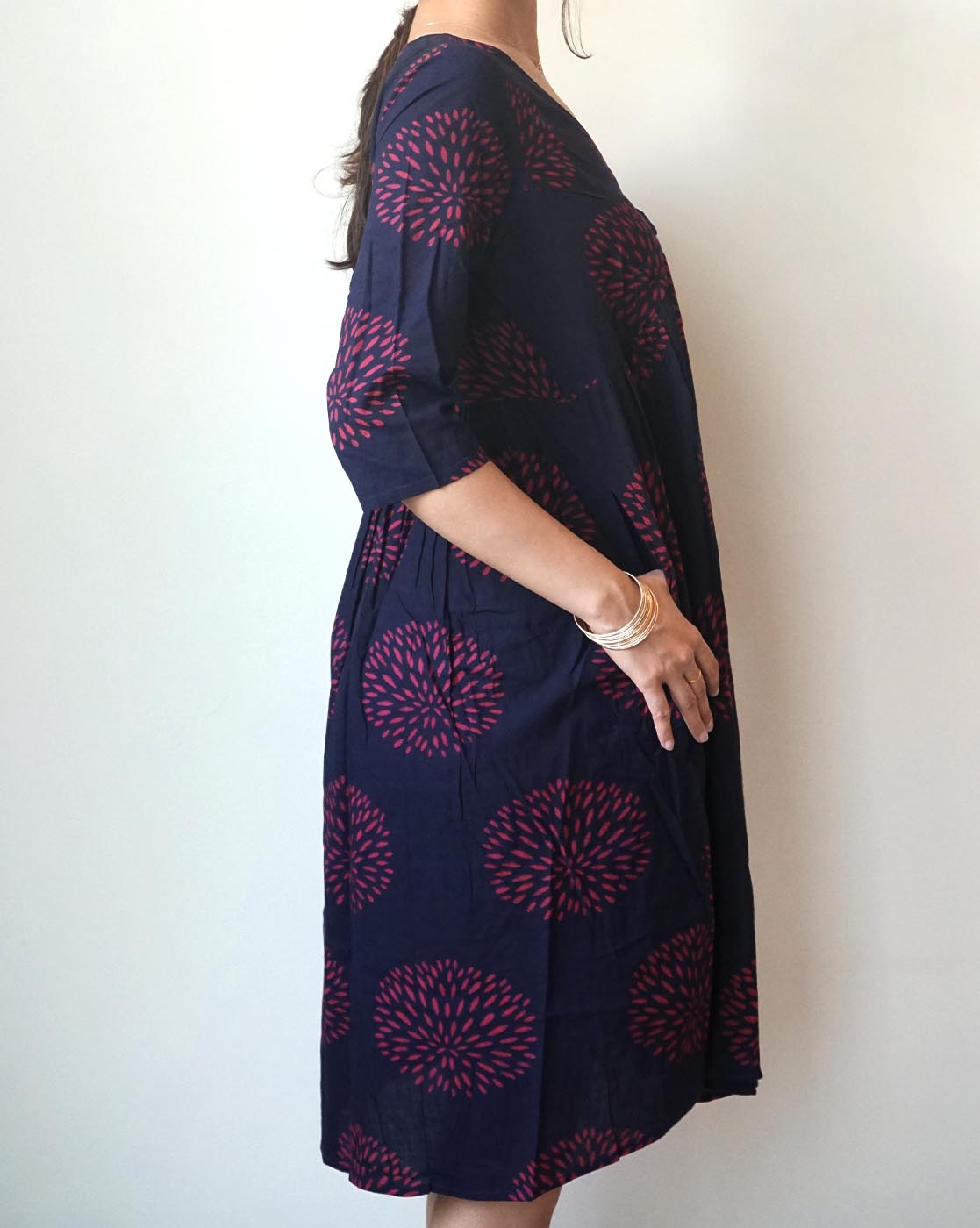 Burgundy Alia Cut Dress