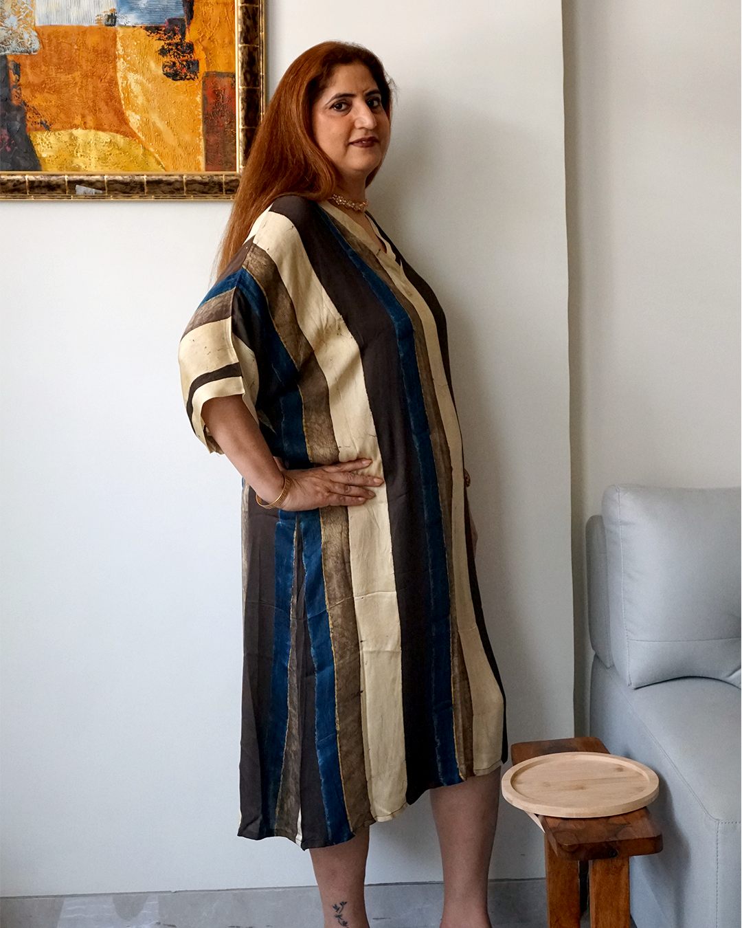 Striped Modal Kaftan