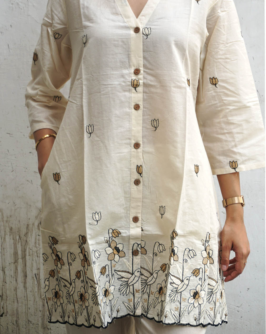 Floral Cotton Cambric Co-ord Set