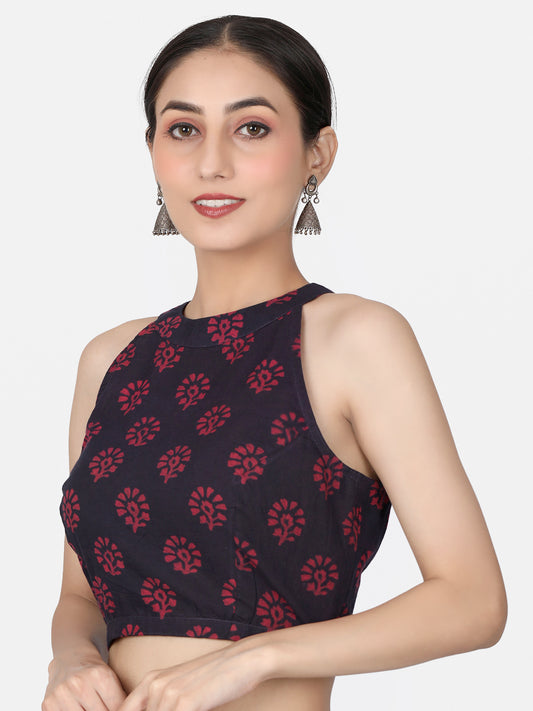 Halter Neck Cotton Blouse