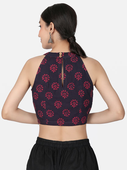 Halter Neck Cotton Blouse