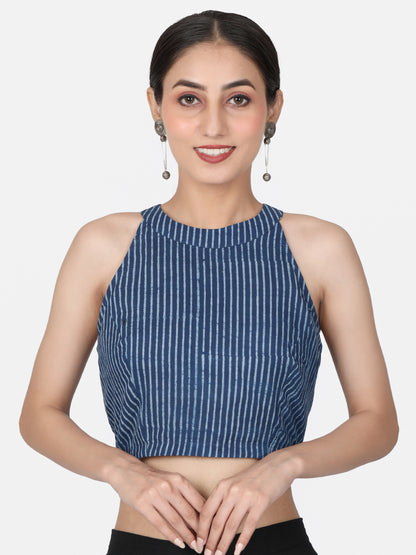 Halter Neck Cotton Blouse