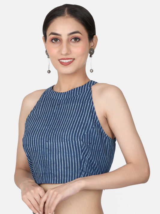 Halter Neck Cotton Blouse