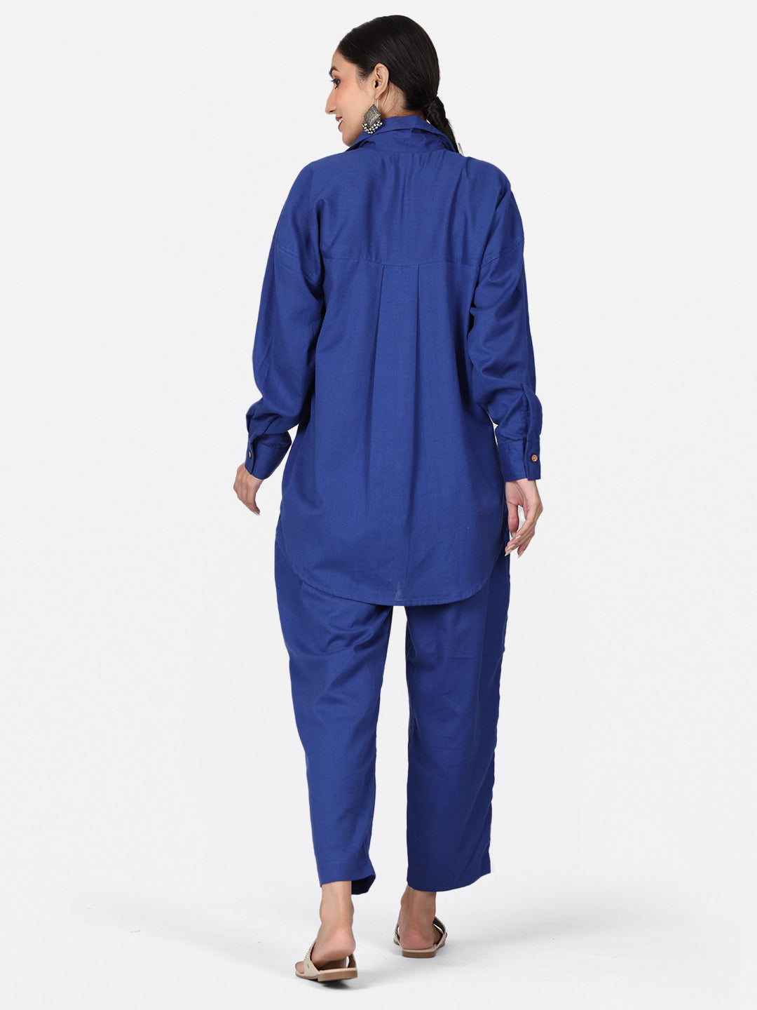 Blue Cotton Co-Ord Set