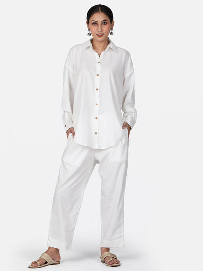 White Cotton Co-Ord Set