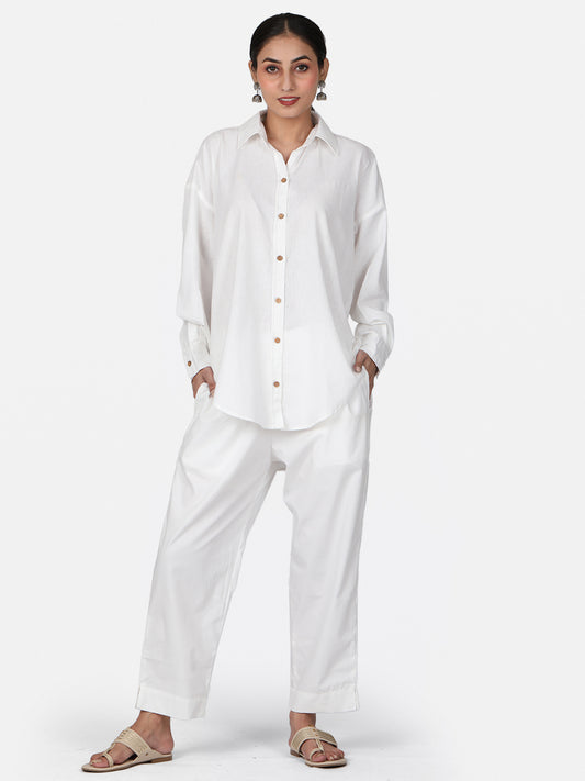White Cotton Co-Ord Set