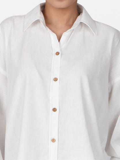 White Cotton Co-Ord Set