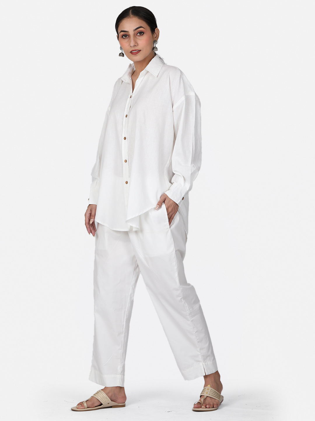 White Cotton Co-Ord Set