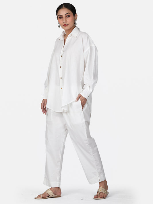 White Cotton Co-Ord Set