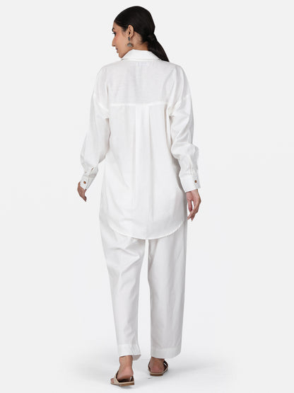 White Cotton Co-Ord Set