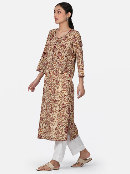 Anar Handblock Cotton Kurta