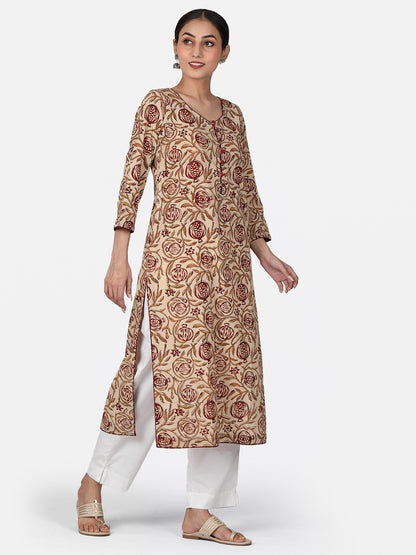 Anar Handblock Cotton Kurta