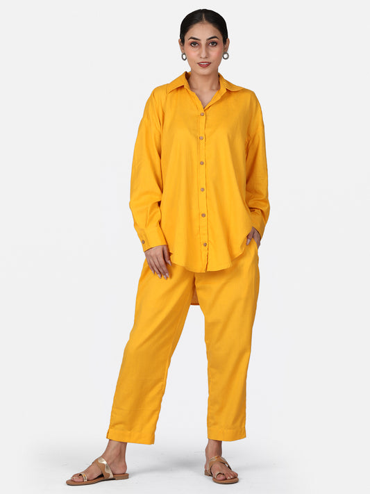 Yellow Cotton Co-Ord Set
