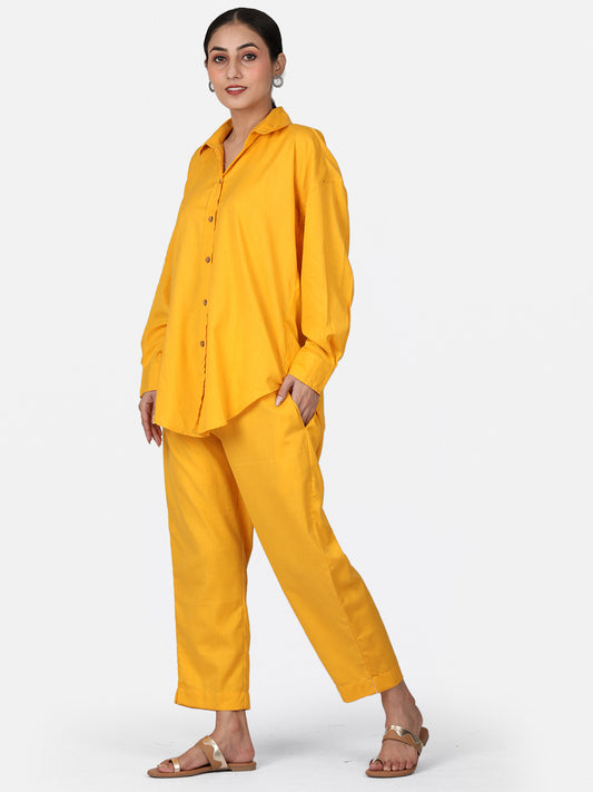 Yellow Cotton Co-Ord Set