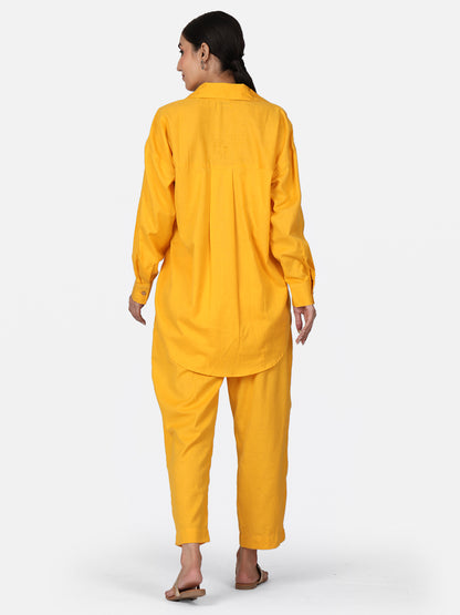 Yellow Cotton Co-Ord Set