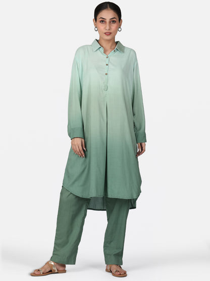 Ombre Pistachio Green Color
