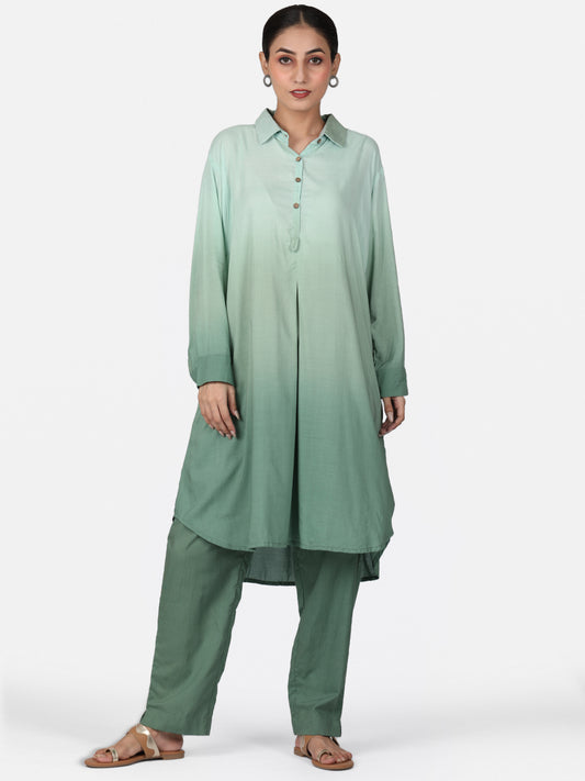 Ombre Pistachio Green Color