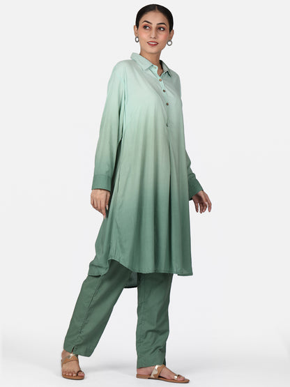 Ombre Pistachio Green Color