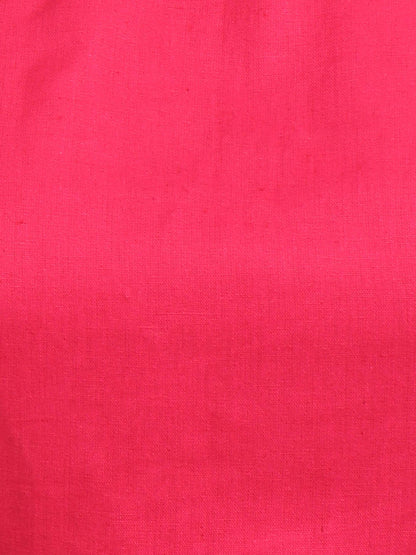 Women Solid Magenta Cotton Ready To Wear Non Padded Saree Blouse