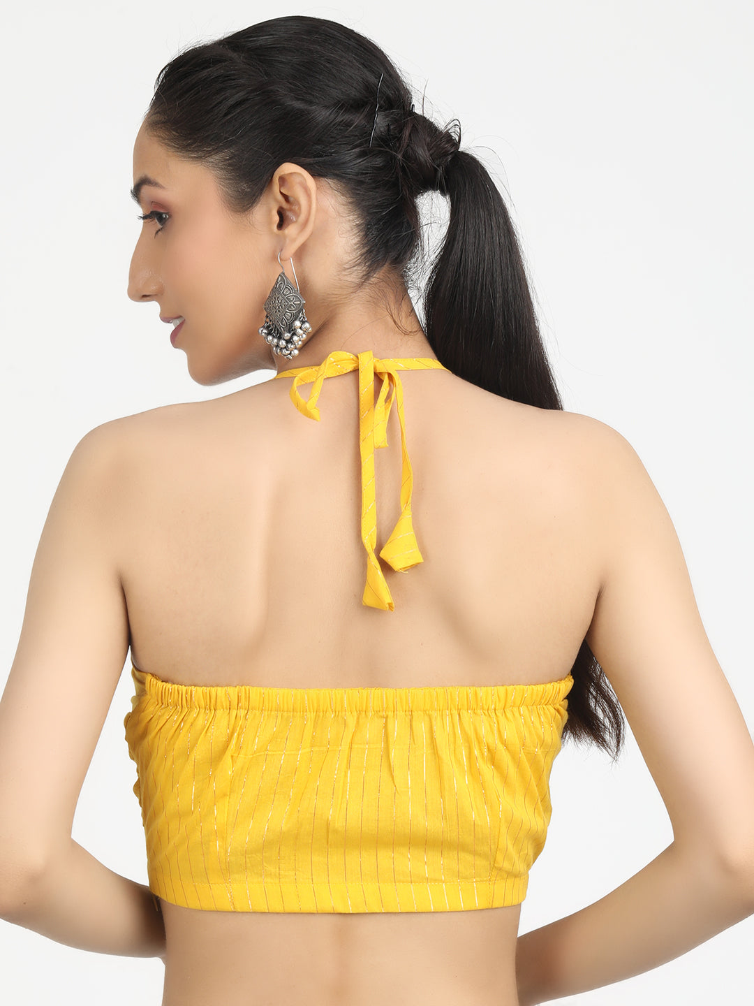 Black Cotton Saree Blouse