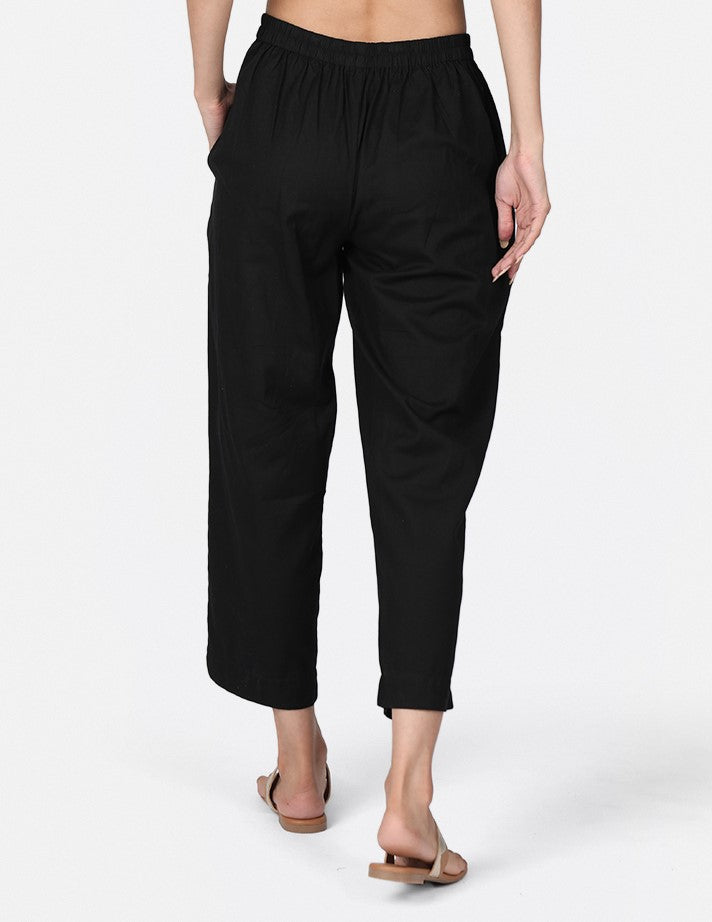 Black Cotton Co-Ord Set
