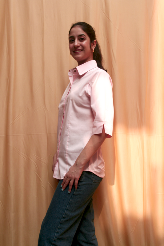 Baby Pink Cotton Shirt